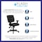 Flash Furniture Leather Contemporary Chair, 18-1/4" to 22-1/4", Adjustable Arms GO-1574-BK-A-GG - alternate 9